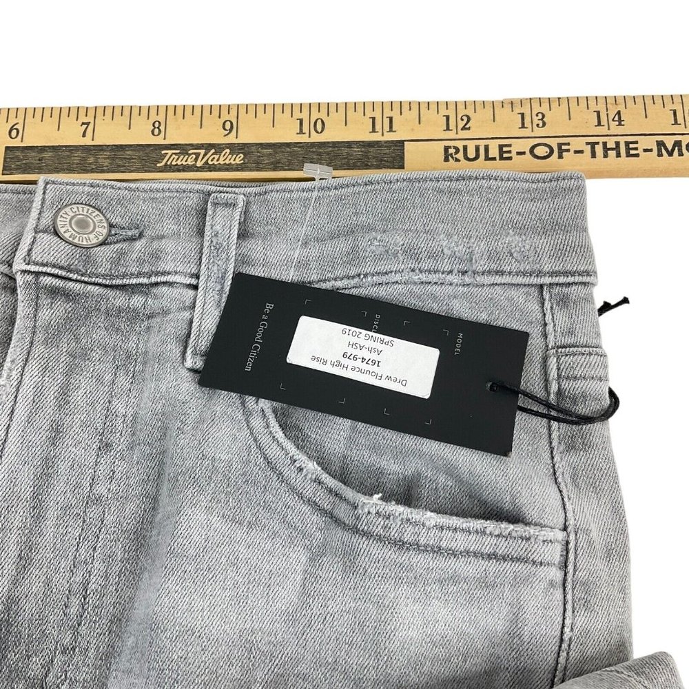 Citizens of Humanity Jeans Womens 27 Gray Drew Flounce High Rise Crop $258 Nwt - Picture 11 of 15